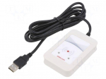 RFID reader | 4.3&divide;5.5V | USB | antenna | Range: 100mm | 88x56x18.5mm