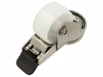 Transport wheel | &Oslash;: 50mm | W: 24mm | H: 73.5mm | torsional with lock