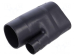 Cable breakout | glueless | 26.9/13.2mm | black | -75&divide;150&deg;C | T