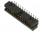 Connector: PCB-cable/PCB | socket | male | PIN: 24 | Milli-Grid | THT