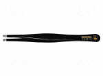 Tweezers | Blade tip shape: round | Tweezers len: 120mm | ESD