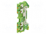 Splice terminal: rail | PT | for DIN rail mounting | push-in | ways: 1