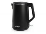 Gorenje | Kettle | K15DWBK | Electric | 2200 W | 1.5 L | Stainless steel | 360&deg; rotational base | Black