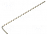 Wrench: hex key | spherical | HEX 1.5mm | Overall len: 80mm | long