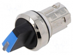 Switch: rotary | 22mm | Stabl.pos: 1 | blue | depending on the holder