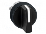 Switch: rotary | 22mm | Stabl.pos: 2 | black | none | IP66 | prominent