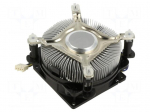 Heatsink: extruded | 12VDC | aluminium | 60m3/h | H: 54mm | W: 95mm | 31dB