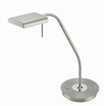 TRIO-Lighting Bergamo LED table lamp brushed steel gaismeklis