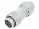 Connector: circular | plug | female | PIN: 3 | IP67 | WF20 | 9&divide;10.5mm | 25A