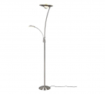 Trio-Lighting Granby LED  brushed steel stāvlampa