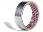 Tape: shielding | W: 25mm | L: 16.5m | Thk: 0.085mm | 30N/cm | 5% | PPI 9520