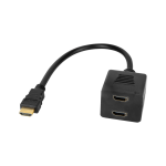 Arvuti komponendid ja tarvikud // PC/USB/LAN kaablid // Adapter wtyk HDMI - 2x gniazdo HDMI 20 cm