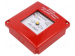 Safety switch: fire warning hand switch | PPWP | NC + NO | IP54 | red