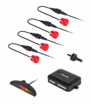 Auto- ja mootorrattatooted, elektroonika, navigatsioon, CB raadio // Parkimisandurite s&uuml;steemid | Keskluku s&uuml;steem | Autoalarmid // Samochodowe czujniki parkowania z wyświetlaczem (tył) Peiying ? czerwone