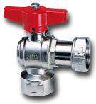 Elbow ball valve F-F 1" with connector Cimberio