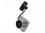 Connector: circular | socket | male | PIN: 8 | IP67 | WF20 | 10A | 500V | 2mm2