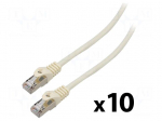 Patch cord | F/UTP | Cat: 6 | RJ45 plug,both sides | stranded | CCA