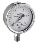 Manometrs AISI316  korp. D100, 0-10bar,1/2",CL1.6, vertikāls Nerūsējo&scaron;ā tērauda manometrs CL1.6, vertikāls