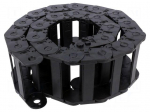 Cable chain | 2400 | Bend.rad: 100mm | L: 1012mm | Int.height: 25mm