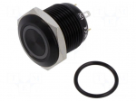 Switch: vandal resistant | Pos: 2 | SPST-NO | 2A/36VDC | IP67 | OFF-(ON)