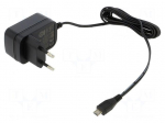 Power supply: switching | mains,plug-in | 5VDC | 1A | 5W | 73.77% | black