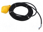 Sensor: liquid level | max.85&deg;C | OUT: NO + NC | cables | IP68 | 250VAC