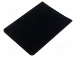Mat | for soldering fume absorber | Dim: 193x133mm | silicone | black