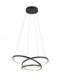 Trio Darvin LED piekarama lampa 64 cm matt black brushed steel 349110132 4017807616026