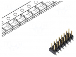 Connector: pin strips | pin header | male | PIN: 16 | vertical | SMT
