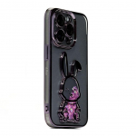 Back panel cover iLike Apple iPhone 14 Pro Max Silicone Case Print Desire Rabbit Purple