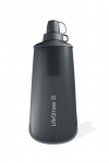Peak squeeze filter bottle 1l-dark grey LIFESTRAW