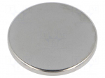 Magnet: permanent | neodymium | 54N | &Oslash;: 32mm | H: 3mm