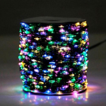 LED Christmas diode garland 200m on a metal wire DEW DROP with remote, 2000LED, multicolor, IP44