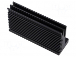 Heatsink: extruded | grilled | black | L: 84mm | W: 50mm | H: 28mm | PCB