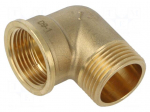 Splice terminal: 90&deg; elbow | male-female | brass CW617N | BR