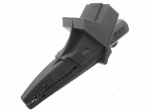 Crocodile clip | 20A | 1kVDC | black | Grip capac: max.25mm