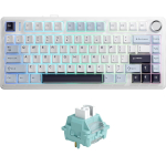 Aula F75 RU / EN Layout Gaming Mechanical keyboard Light Blue + White + Black purple ice vein switch