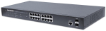 Intellinet 16-Port Gigabit Ethernet PoE+ Web-Managed Switch with 2 SFP Ports, IEEE 802.3at/af Power over Ethernet (PoE+/PoE) Compliant, 374 W, Endspan, 19" Rackmount