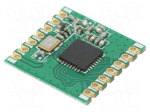 Module: RF | FM transceiver | FSK | 433.92MHz | SPI | -120dBm | 13dBm