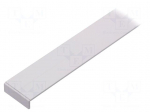 Profiles for LED modules | white | surface | white | L: 1m | aluminium