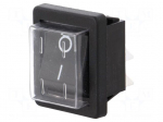 ROCKER | DPST | Pos: 2 | OFF-ON | 16A/250VAC | black | none | Body: black