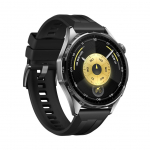 Smart watches Huawei  Watch GT6 46mm Stainless Steel Case with Black Fluoroelastomer Strap Black