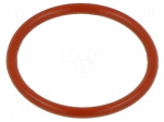 O-ring gasket | silicone | Thk: 3mm | &Oslash;int: 330mm | red | -60&divide;160&deg;C