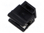 Edge mount holder | 100pcs | UL94V-2 | -45&divide;80&deg;C | 1&divide;3mm | push-in