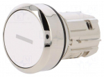 Switch: push-button | Stabl.pos: 1 | 22mm | white | Illumin: none | IP67