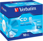 Blank CD-R Verbatim 800MB 1x-40x Extra Protection, 10 Pack Jewel