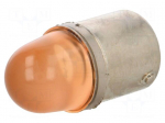 LED lamp | orange | BA15S | 24VDC | 24VAC