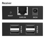 Digitus USB 2.0 CAT extender, 4 port USB-A, 150m