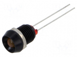 Indicator: LED | red | 2VDC | &Oslash;8mm | IP66 | connectors | &Oslash;LED: 5mm