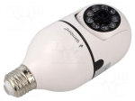 CCTV Wi-Fi camera | twistable | 2Mpx | Angle: 120&deg; | white | 100&divide;240VAC